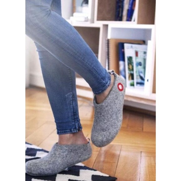 BAABUK EU 41 Men 8 Women's 10 Felted Wool Gus Slippers Handmade - Picture 1 of 9